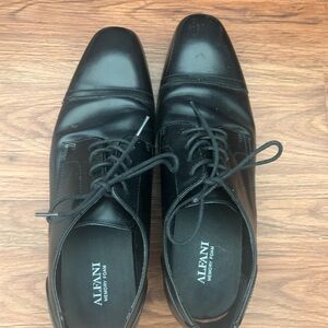Alfani Black Leather Oxford Dress Shoes